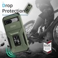 For Google Pixel 8a Sliding Camshield Holder Phone Case(Alpine Green)