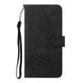 For Google Pixel 9 Cubic Skin Feel Flip Leather Phone Case(Black)