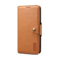 For iPhone 13 Pro Denior Cowhide Texture Wallet Style Leather Phone Case(Khaki)