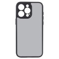 For iPhone 15 Pro Max Fine Pore Matte Black TPU + PC Phone Case