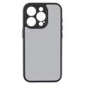 For iPhone 15 Pro Fine Pore Matte Black TPU + PC Phone Case