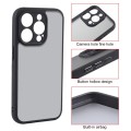 For iPhone 15 Pro Fine Pore Matte Black TPU + PC Phone Case