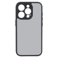 For iPhone 14 Pro Fine Pore Matte Black TPU + PC Phone Case