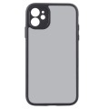 For iPhone 11 Fine Pore Matte Black TPU + PC Phone Case