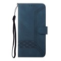 For Xiaomi Redmi Note 13 Pro 4G Cubic Skin Feel Flip Leather Phone Case(Blue)
