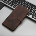 For Xiaomi Redmi Note 13 Pro 4G Cubic Skin Feel Flip Leather Phone Case(Brown)
