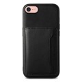 For iPhone SE 2022/2020/8/7 Denior Cowhide Texture Leather MagSafe Detachable Wallet Phone Case(Blac