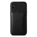 For iPhone X / XS Denior Cowhide Texture Leather MagSafe Detachable Wallet Phone Case(Black)
