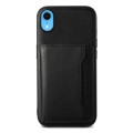 For iPhone XR Denior Cowhide Texture Leather MagSafe Detachable Wallet Phone Case(Black)