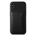 For iPhone XS Max Denior Cowhide Texture Leather MagSafe Detachable Wallet Phone Case(Black)
