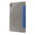 For Huawei MatePad Pro 11 2024 Silk Texture 3-Fold Leather Tablet Case(Dark Blue)