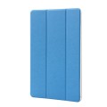 For Huawei MatePad Pro 11 2024 Silk Texture 3-Fold Leather Tablet Case(Light Blue)