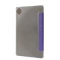 For Huawei MatePad Pro 11 2024 Silk Texture 3-Fold Leather Tablet Case(Dark Purple)