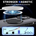 For iPhone 12 360-degree Rotating MagSafe Magnetic Holder Phone Case(Black)