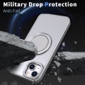 For iPhone 14 Plus 360-degree Rotating MagSafe Magnetic Holder Phone Case(Titanium Grey)