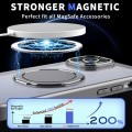 For iPhone 15 Plus 360-degree Rotating MagSafe Magnetic Holder Phone Case(Titanium Grey)