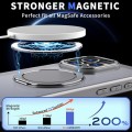 For iPhone 15 Pro Max 360-degree Rotating MagSafe Magnetic Holder Phone Case(Titanium Grey)