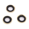 For iPhone 15 Pro Max / 15 Pro 9H Point Drill Camera Lens Protector Ring(Gold)