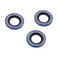 For iPhone 15 Pro Max / 15 Pro 9H Point Drill Camera Lens Protector Ring(Blue)