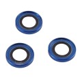 For iPhone 15 Pro Max / 15 Pro 9H Point Drill Camera Lens Protector Ring(Blue)