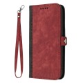 For Google Pixel 9 Side Buckle Double Fold Hand Strap Leather Phone Case(Red)