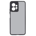 For Xiaomi Redmi Note 12 Pro Fine Pore Matte Black TPU + PC Phone Case