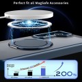 For Samsung Galaxy S23 5G 360-degree Rotating MagSafe Magnetic Holder Phone Case(Navy Blue)