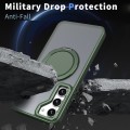 For Samsung Galaxy S23 FE 5G 360-degree Rotating MagSafe Magnetic Holder Phone Case(Green)