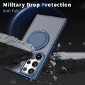 For Samsung Galaxy S23 Ultra 5G 360-degree Rotating MagSafe Magnetic Holder Phone Case(Navy Blue)