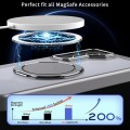 For Samsung Galaxy S24+ 5G 360-degree Rotating MagSafe Magnetic Holder Phone Case(Titanium Grey)