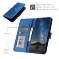 For Huawei Pura 70 Datura Flower Embossed Flip Leather Phone Case(Blue)