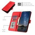 For Huawei Pura 70 Datura Flower Embossed Flip Leather Phone Case(Red)