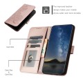 For Huawei Pura 70 Datura Flower Embossed Flip Leather Phone Case(Rose Gold)