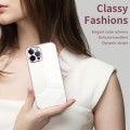 For iPhone 12 Pro Max Transparent Plating Fine Hole Phone Case(Purple)