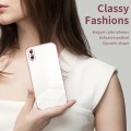 For iPhone X / XS Transparent Plating Fine Hole Phone Case(Silver)