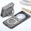 For Samsung Galaxy Z Flip5 5G 360 Degree Stand MagSafe Magnetic All-inclusive Phone Case(Transparent