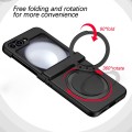 For Samsung Galaxy Z Flip5 5G 360 Degree Stand MagSafe Magnetic All-inclusive Phone Case(Black)