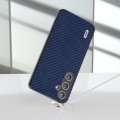 For Samsung Galaxy S24+ 5G ABEEL Carbon Fiber Texture Protective Phone Case(Dark Blue)