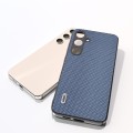 For Samsung Galaxy S24+ 5G ABEEL Carbon Fiber Texture Protective Phone Case(Light Blue)