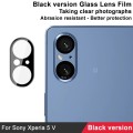 For Sony Xperia 5 V IMAK Rear Camera Lens Glass Film Black Version