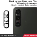 For Sony Xperia 1 V IMAK Rear Camera Lens Glass Film Black Version