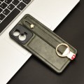 For Motorola Moto G04 / G24 Wristband Leather Back Phone Case(Green)