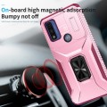 For Motorola G Pure/G Play 2023/G Power 2022 Sliding Camshield Holder Phone Case(Pink + Rose Red)