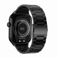 2.01 inch Three-bead Steel Strap Bluetooth Call Smart Watch Support Heart Rate Monitoring / Non-inva