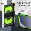 For Samsung Galaxy Tab A9 X115 Contrast Color Robot C2 Silicone Hybrid PC Tablet Case(Black Yellow G