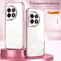 For OnePlus 11 Transparent Plating Fine Hole Phone Case(Transparent)