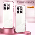 For OnePlus 10T / Ace Pro Transparent Plating Fine Hole Phone Case(Purple)