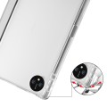 For Huawei MatePad Pro 11 2024 3-fold Clear TPU Leather Tablet Case with Pen Slot(Grey)