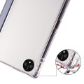 For Huawei MatePad Pro 11 2024 3-fold Clear TPU Leather Tablet Case with Pen Slot(Lavender Purple)