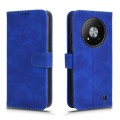 For ZTE Blade A73 5G Skin Feel Magnetic Flip Leather Phone Case(Blue)